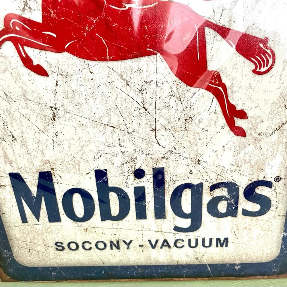 NEW Mobilgas Metal Sign